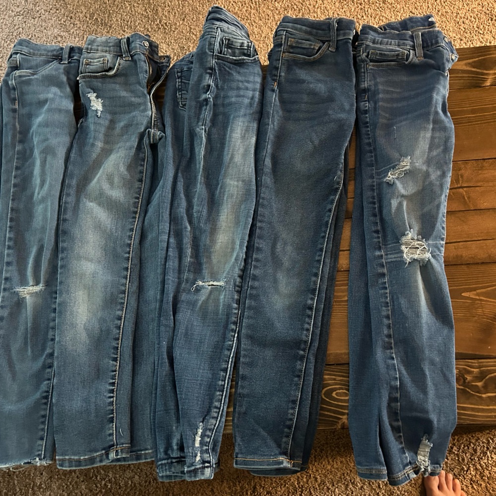 Girls skinny jeans bundle! Size 8